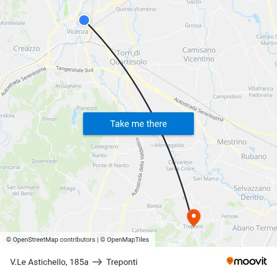 185a Astichello Avenue to Three Bridges map