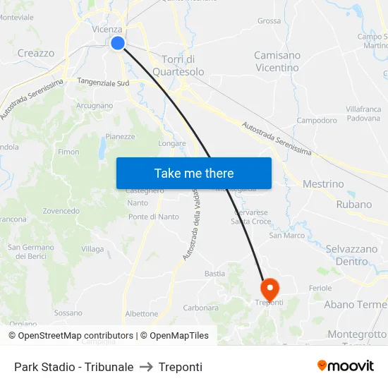Stadium Park - Courthouse to Three Bridges map