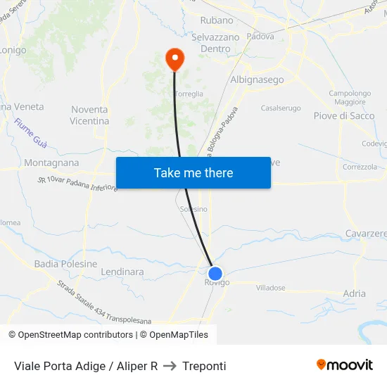 Porta Adige Avenue / Aliper R to Three Bridges map