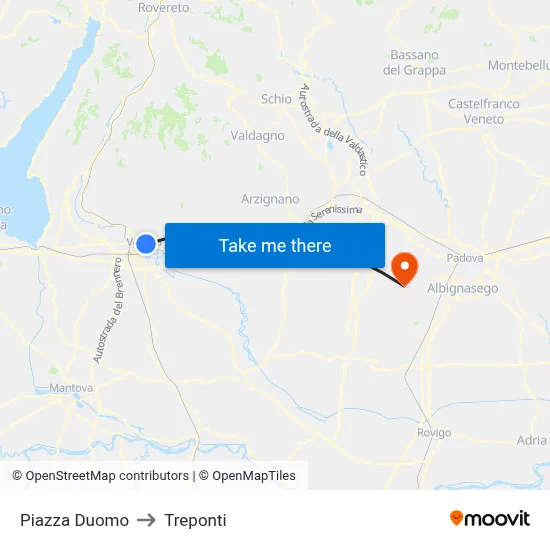 Cathedral Square to Three Bridges map