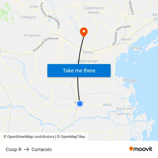 Coop R to Curtarolo map