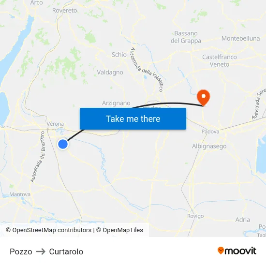 Well to Curtarolo map