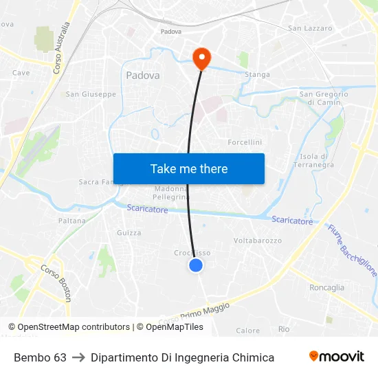 Bembo 63 to Chemical Engineering Department map