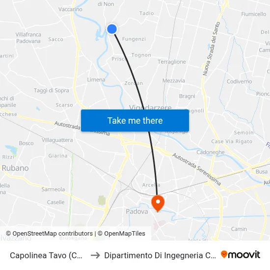 Tavo Terminal (Church) to Chemical Engineering Department map