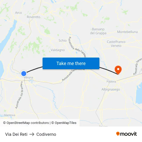 Reti Street to Codiverno map