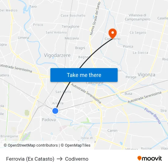 Railway (Former Land Registry) to Codiverno map