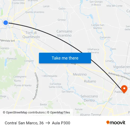 Contra San Marco, 36 to P300 Hall map