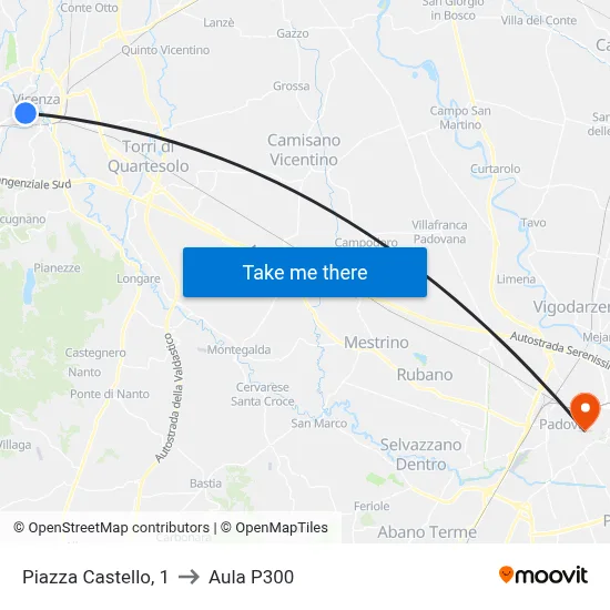 Castello Square, 1 to P300 Hall map