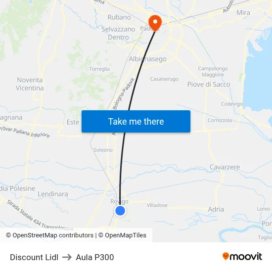 Lidl Discount Store to P300 Hall map