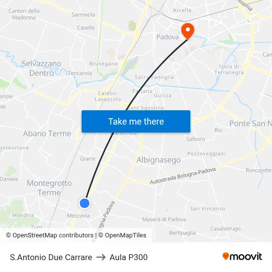 St. Anthony Due Carrare to P300 Hall map