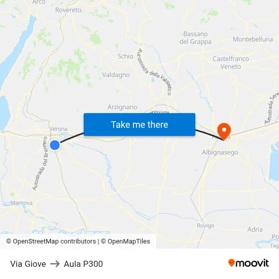 Jupiter Street to P300 Hall map