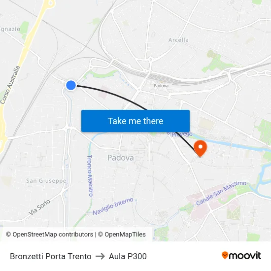 Bronzetti Trento Gate to P300 Hall map