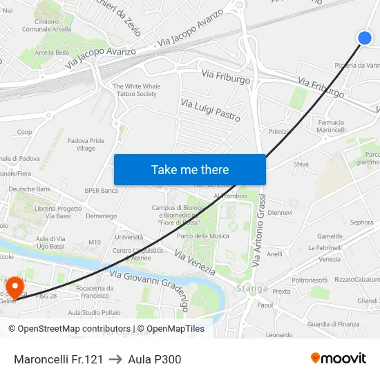 Maroncelli Opposite 121 to P300 Hall map