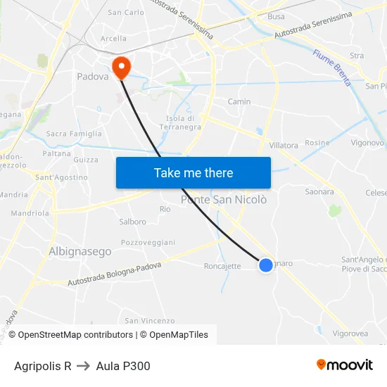 Agripolis R to P300 Hall map
