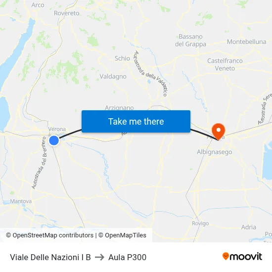 Nations Avenue I B to P300 Hall map