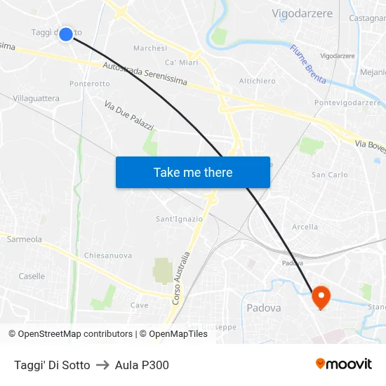 Taggi Di Sotto to P300 Hall map