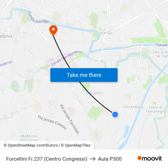 Forcellini No.237 (Congress Center) to P300 Hall map