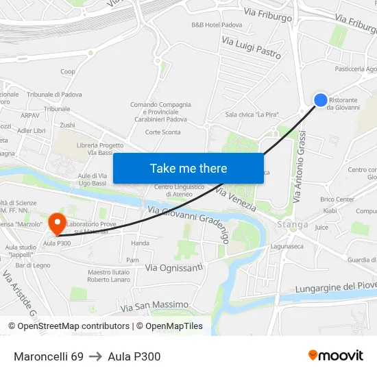 Maroncelli 69 to P300 Hall map