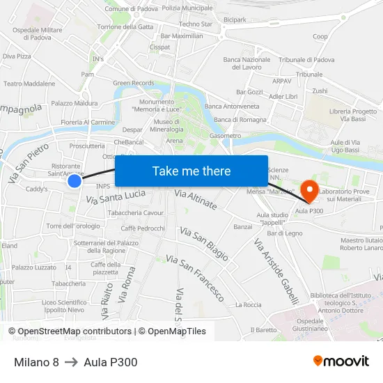Milan 8 to P300 Hall map