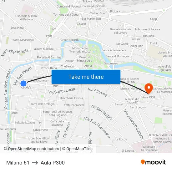 Milano 61 to P300 Hall map