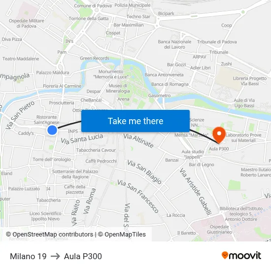 Milan 19 to P300 Hall map