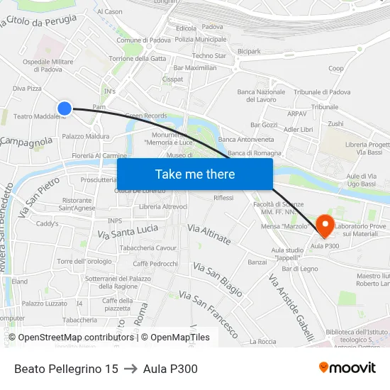 Beato Pellegrino 15 to P300 Hall map