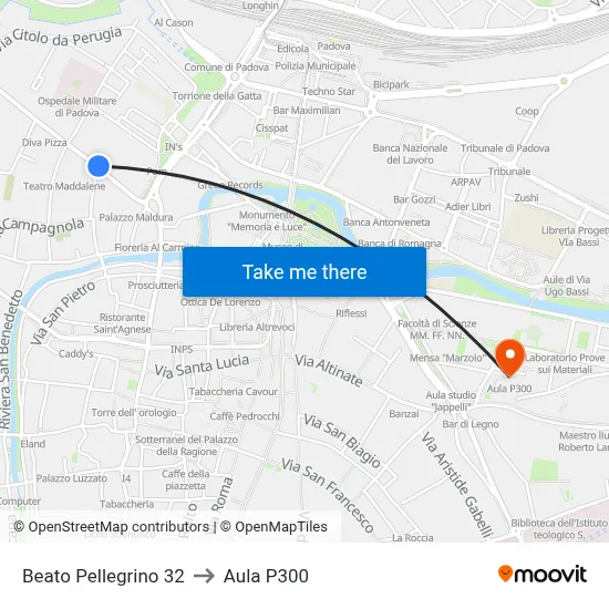 Beato Pellegrino 32 to P300 Hall map