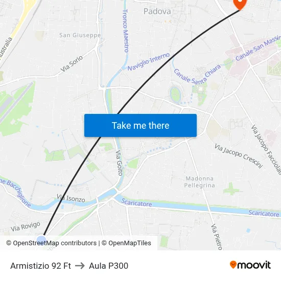Armistizio 92 Ft to P300 Hall map