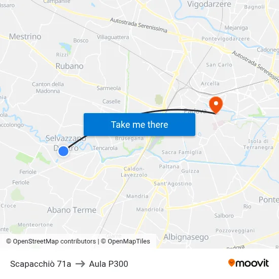 Scapacchio 71a to P300 Hall map