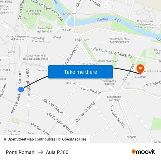Ponti Romani to P300 Hall map