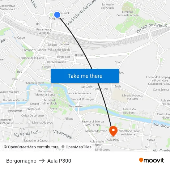 Borgomagno to P300 Hall map