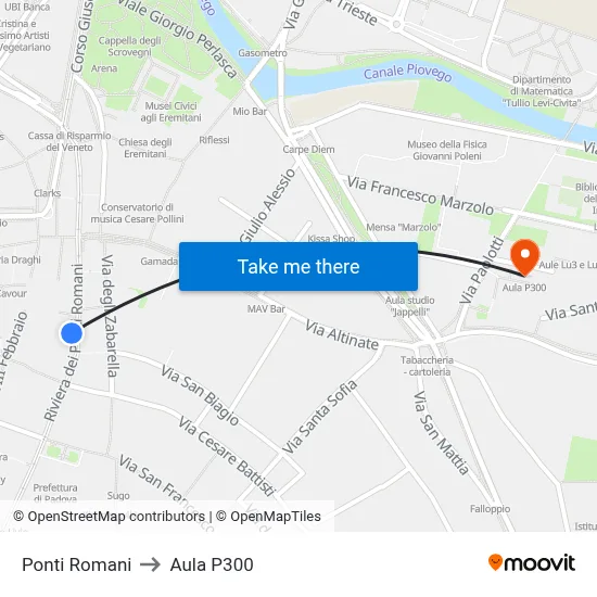 Ponti Romani to P300 Hall map