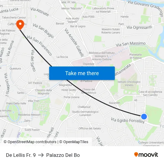 De Lellis Opposite 9 to Palazzo Del Bo map