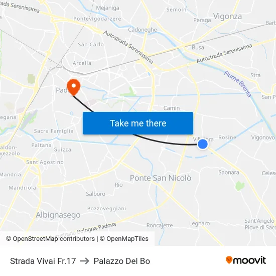 Nursery Road Opposite 17 to Palazzo Del Bo map