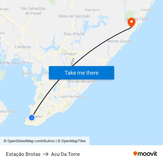 Estação Brotas to Acu Da Torre map