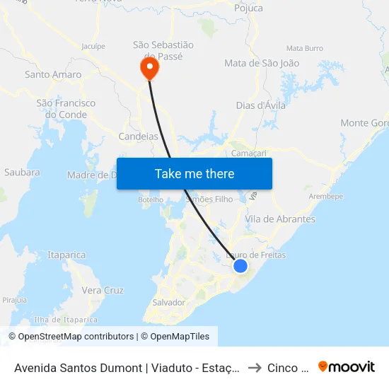 Avenida Santos Dumont | Viaduto - Estação Aeroporto to Cinco Rios map