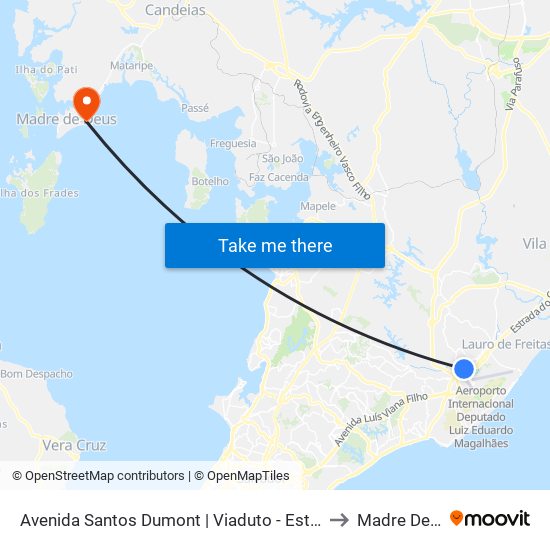 Avenida Santos Dumont | Viaduto - Estação Aeroporto to Madre De Deus map