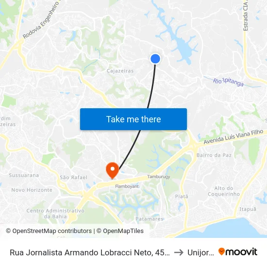 Rua Jornalista Armando Lobracci Neto, 45 | Volta to Unijorge map