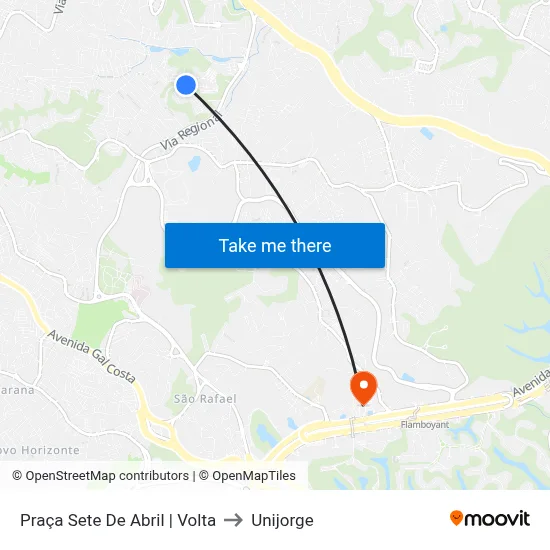 Praça Sete De Abril | Volta to Unijorge map