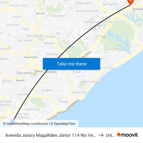 Avenida Juracy Magalhães Júnior 114 Rio Vermelho Salvador - Ba 41940-060 Brasil to Unijorge map