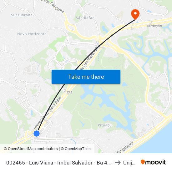 002465 - Luís Viana - Imbuí Salvador - Ba 41730-101 Brasil to Unijorge map