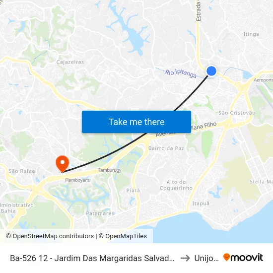 Ba-526 12 - Jardim Das Margaridas Salvador - Ba Brasil to Unijorge map
