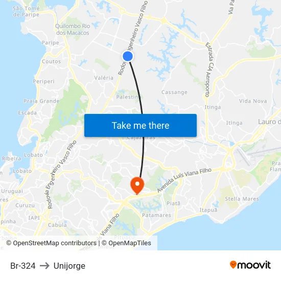 Br-324 to Unijorge map