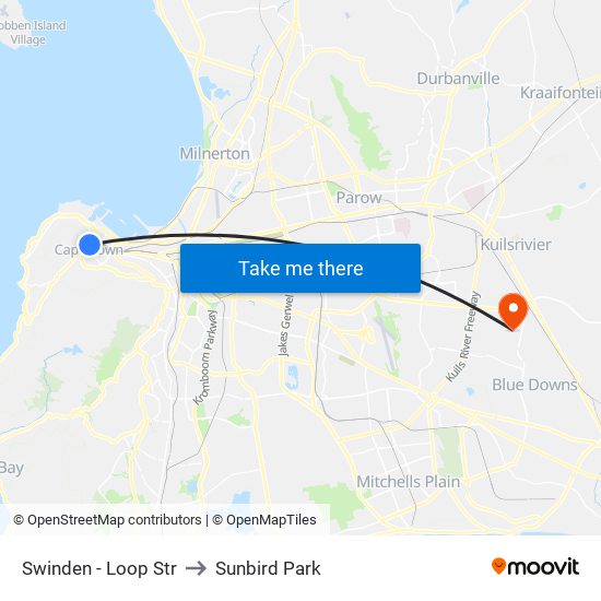 Swinden - Loop Str to Sunbird Park map