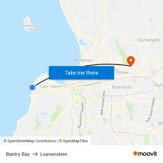 Bantry Bay to Loevenstein map