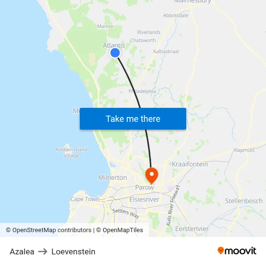Azalea to Loevenstein map