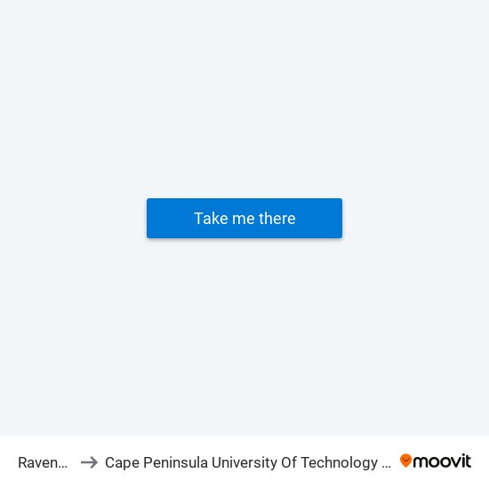 Ravenscraig to Cape Peninsula University Of Technology (Wellington Campus) map