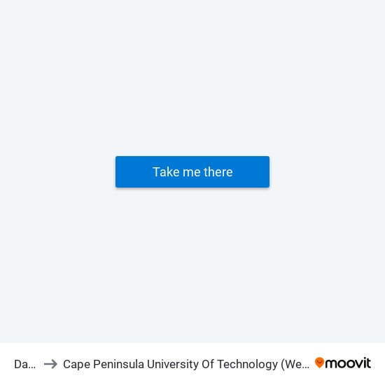 Dahlia to Cape Peninsula University Of Technology (Wellington Campus) map