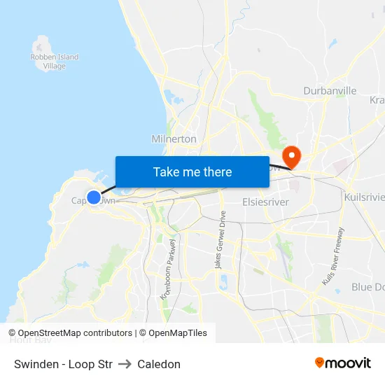 Swinden - Loop Str to Caledon map
