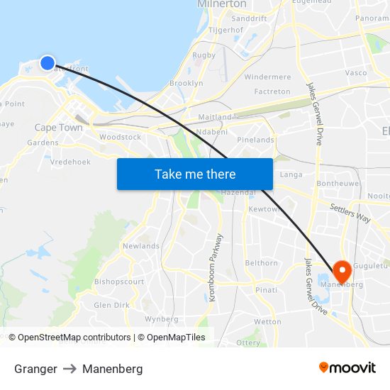 Granger to Manenberg map